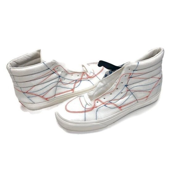 Vans Size 9.5 Hi Taka Hayashi Vault LX DIY Skateboard Shoes 721454 Marshmallow - Picture 12 of 12